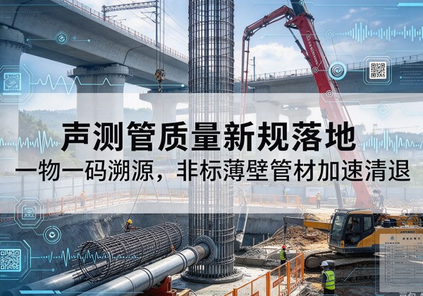 合川区声测管质量新规落地，一物一码溯源，非标薄壁管材加速清退